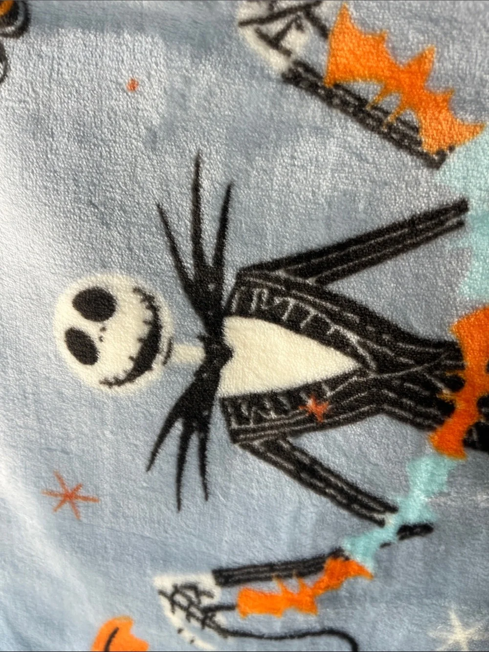 🎃 NWT Disney The Nightmare Before Christmas Super Soft Throw Blanket 46x60 🖤
